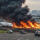 busan flight fire evacuation