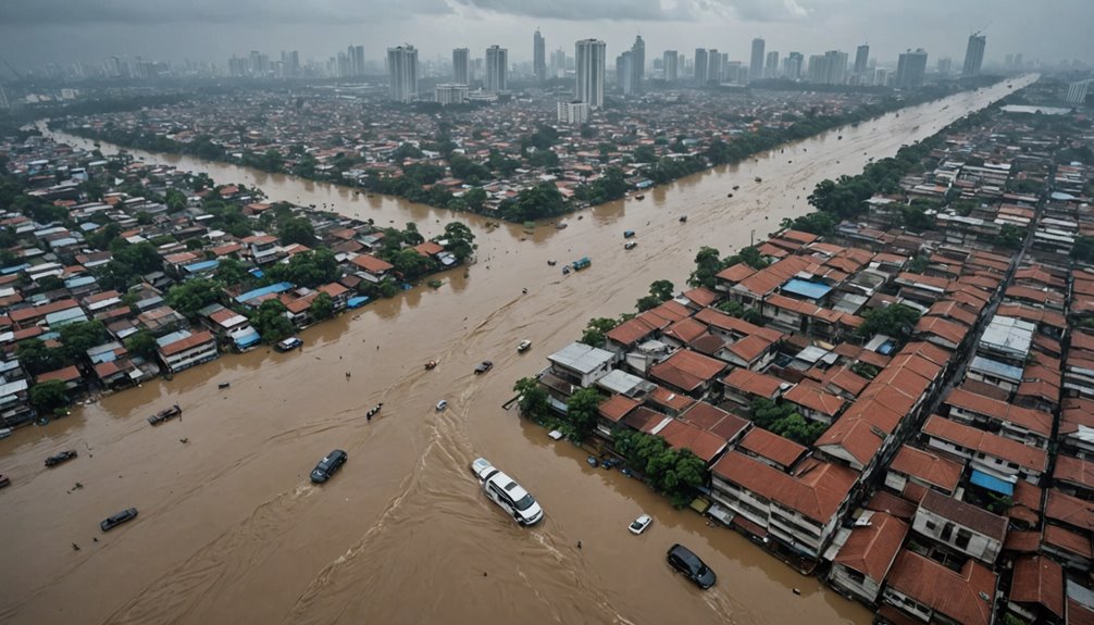 flooding affects jakarta areas