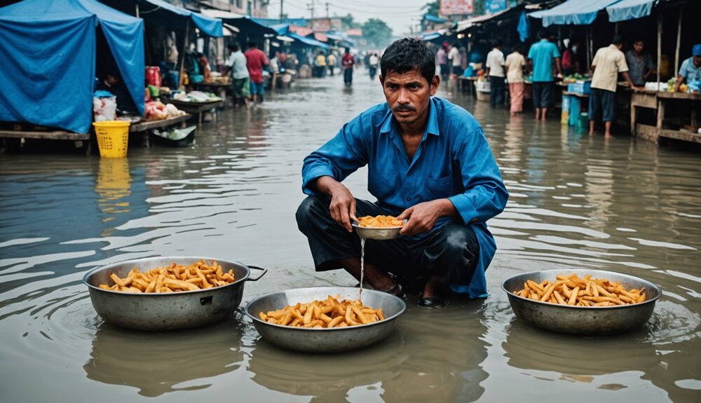 street vendors persist flood