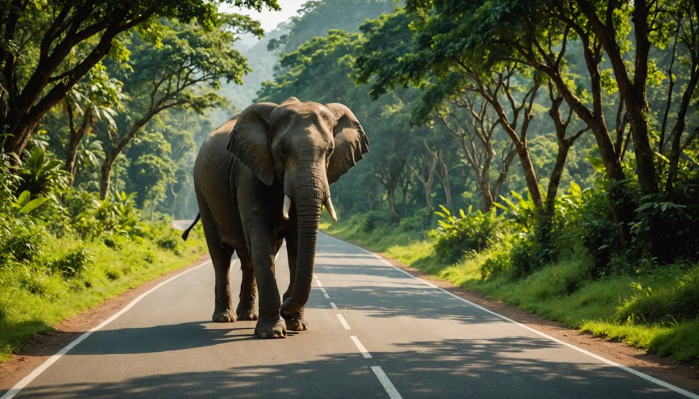 wild elephants journeying beautifully