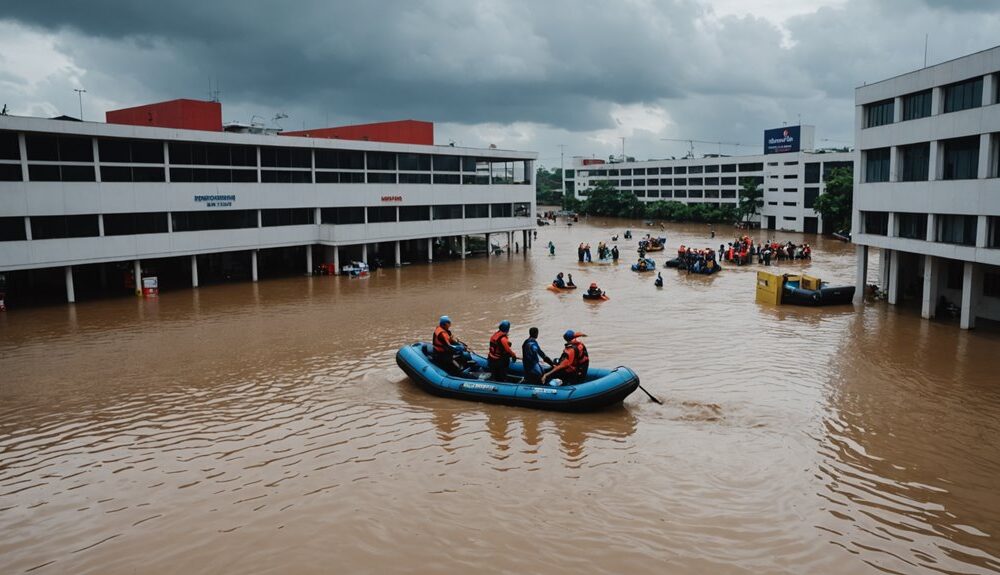 bekasi hospital flood emergency