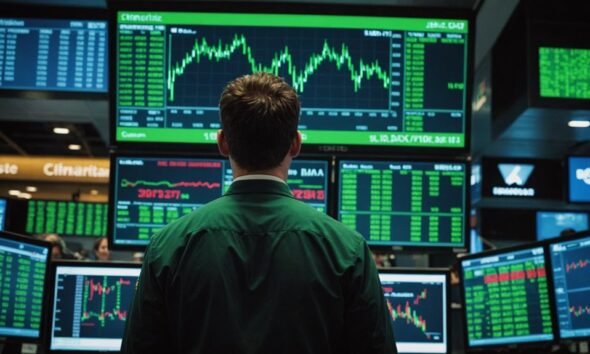pasar saham melonjak dengan cepat