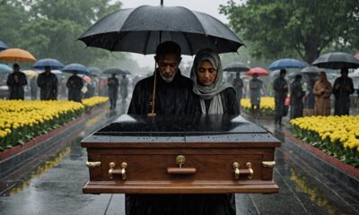 Hujan memberkati pemakaman Najwa